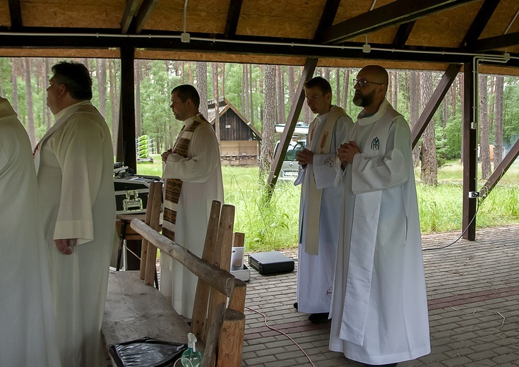 Msza św. na zakończenie spływu