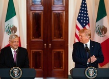 Trump i Obrador zapewniali w Białym Domu o dobrych relacjach USA-Meksyk