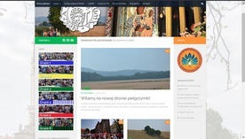 Zrzut ekranu z nowej strony internetowej świdnickiej pieszej pielgrzymki.