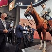 Piłsudski na Kasztance, samolot nad głową