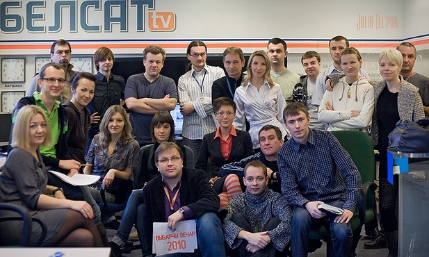 Ekipa telewizji Biełsat w 2010 r.