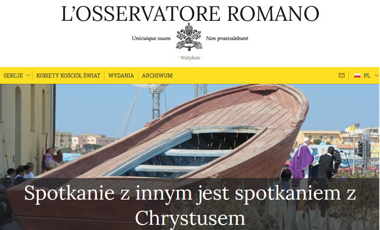 "L'Osservatore Romano" wraca w wersji papierowej
