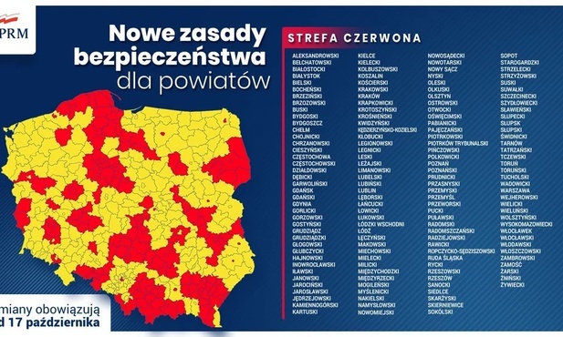 Ruda Śląska. Miasto od dziś [17.10.20] znalazło się w czerwonej strefie