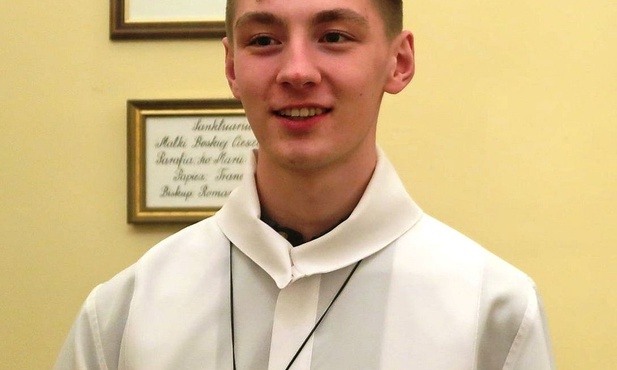 Janek Waszut, szachowy wicemistrz Polski ministrantów służy w parafii św. Marii Magdaleny w Cieszynie.