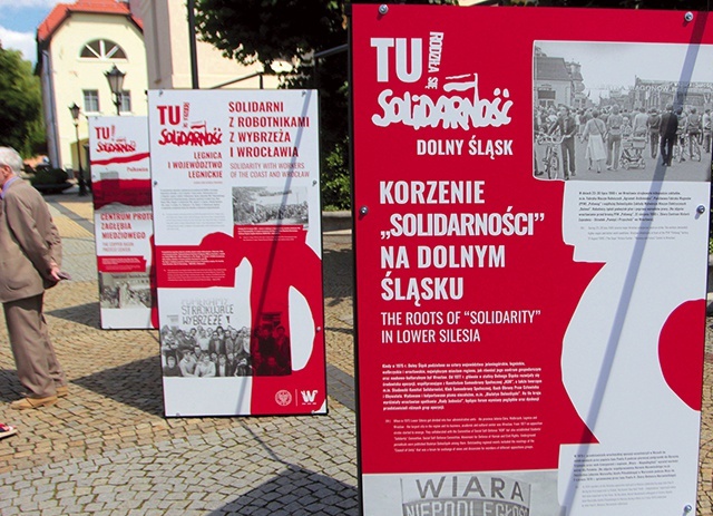 Lokalnych działaczy solidarnościowych przedstawiała też wystawa, którą IPN prezentował m.in. w Polkowicach.