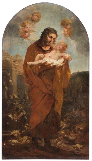 Świętego Józefa z Dzieciątkiem na co dzień można podziwiać w kościele  przy ul. Deotymy na Kole.