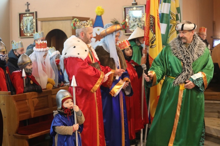Orszak Trzech Króli w parafii w Ostrem-Twardorzeczce - 2021