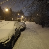 Śląskie. Zima długo wyczekiwana. Ludzie na sankach. Do kiedy utrzyma się śnieg?