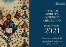 Oficjalny plakat promujący Tydzień Modlitw o Jedność Chrześcijan.