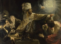 Rembrandt, Uczta Baltazara.