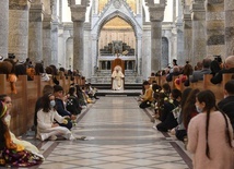 Franciszek w kościele Niepokalanetgo poczęcia w Karakosz