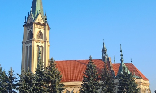 Kościół parafialny w Wlamowicach.