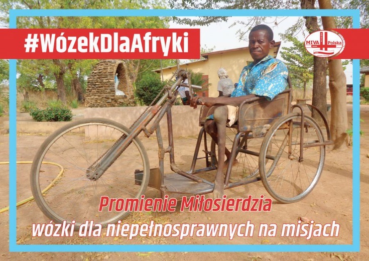 "Wózek dla Afryki" to akcja, którą prowadzi MIVA Polska 