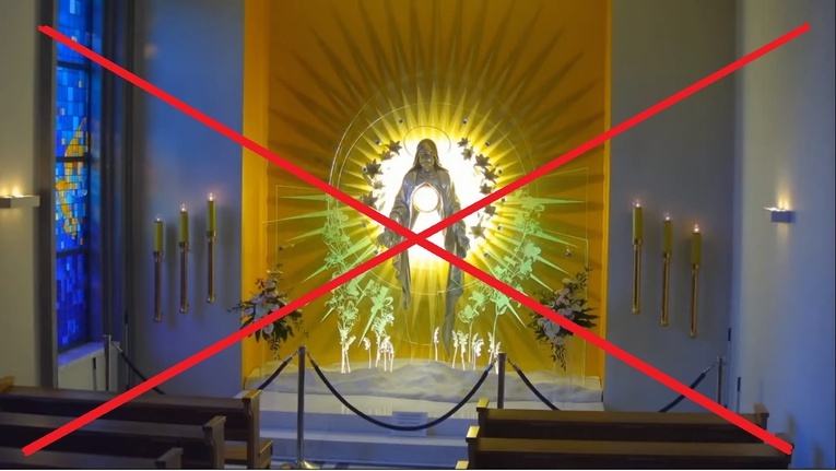 Transmisja z adoracji Najświętszego Sakramentu narusza standardy na YouTube'a?
