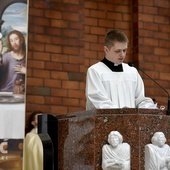 Kleryk Adrian w parafii pw. NMP Królowej Polski opowiedział o swoim doświadczeniu dobroci Boga.