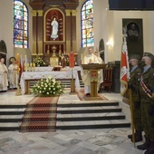 Mszy św. przewodniczył i kazanie wygłosił ks. mjr Łukasz Hubacz, proboszcz parafii św. Stanisława.