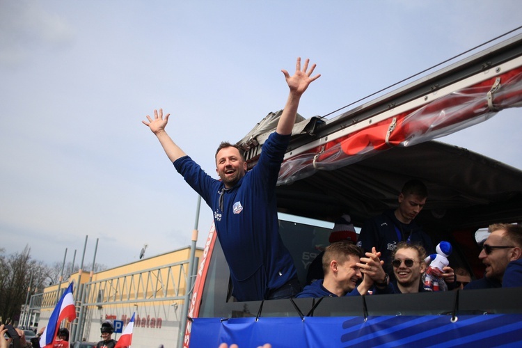 Powitanie ZAKSY, zwycięzców Ligi Mistrzów w Kędzierzynie-Koźlu