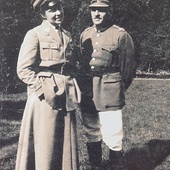 ▲	Maria Tarnowska i Włodzimierz Czetwertyński w mundurach ochotniczych, 1919 r.