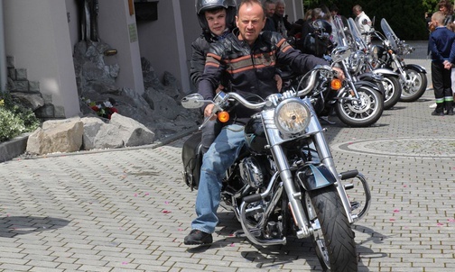 Bogdan Cader - inicjator motocyklowej pielgrzymki z Grodkowa do św. Antoniego w Kalnej.