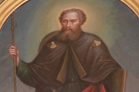 Obraz św. Jakuba czczony w najstarszym gostynińskim kościele.