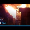 Fire at St Simon's Church in Glasgow