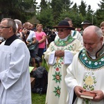 Msza św. na Polanie Rusnakowej pod Turbaczem w Gorcach 