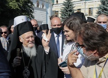 Bratłomiej I podczas spotkania z mieszkańcami Kijowa