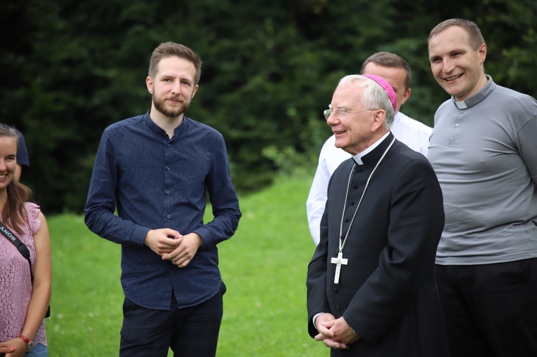 Powitanie symboli ŚDM na Śnieżnicy