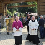 Powitanie symboli ŚDM na Śnieżnicy