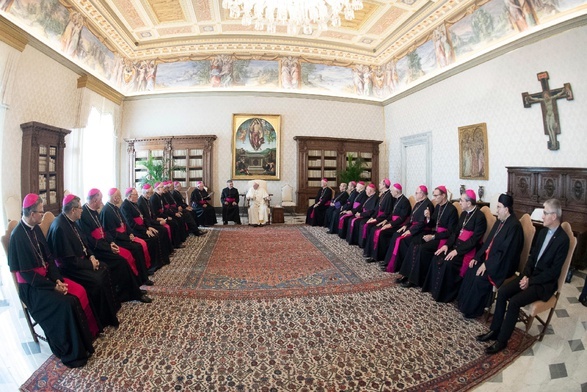 Papież spotkał się z francuskimi biskupami, którzy przybyli z wizytą ad limina