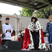 Grupa Teatralna Effatha pdtworzyła scenę spotkania króla z delegacją parafian z Rajczy.