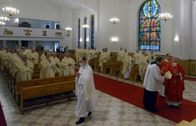 Eucharystia sprawowana była w kaplicy Wyższego Seminarium Duchownego.