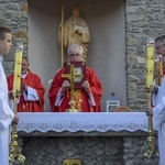 Ochotnica Dolna. Poświęcenie placu pod budowę nowego kościoła