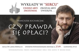Franciszek Kucharczak gościem nowych "Wykładów w Sercu" - zapraszamy!