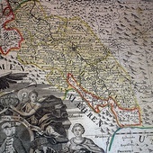 ▲	Fragment mapy Śląska z „Atlas Silesiae”, 1752 r.