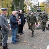 Modlitwa i upamiętnienie bohaterów przy Kwaterze Legionowej na cmentarzu rzymskokatolickim w Radomiu przy ul. Limanowskiego.