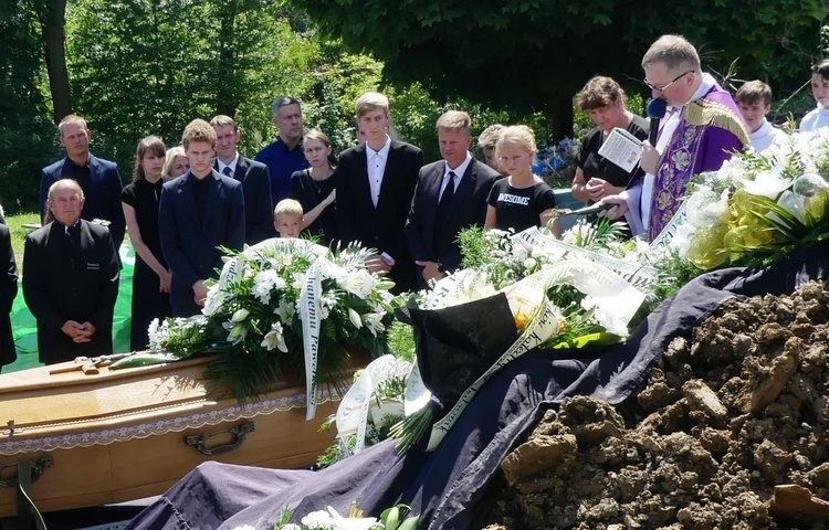 Pogrzeb Pawła Mendrocha w Skoczowie, 29 lipca 2021 r.
