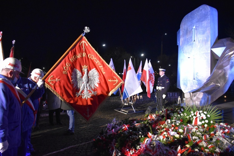 Porannne uroczystości rocznicy Grudnia '70 w Gdyni