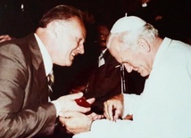 Jerzy Lamers i św. Jan Paweł II.