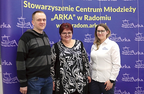 O działalności opowiadali (od lewej) ks. Krzysztof Bochniak, Ewa Kamińska i Agnieszka Banasik.