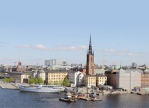 Panorama Sztokholmu, miasta, w którym Laurentius Nielsen działał na dworze króla Jana III.