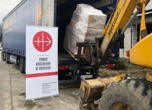 Transport z pomocą humanitarną dla Lwowa