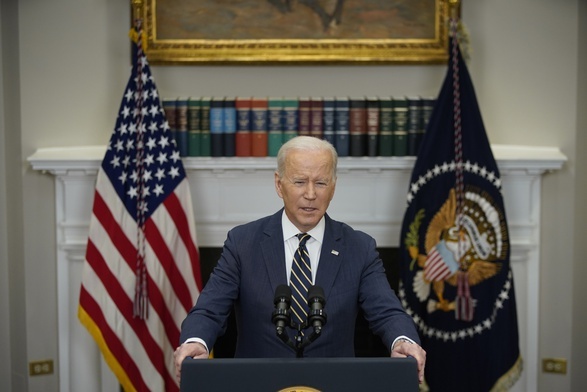 Biden: Razem z UE i G7 zawiesimy normalne stosunki handlowe z Rosją