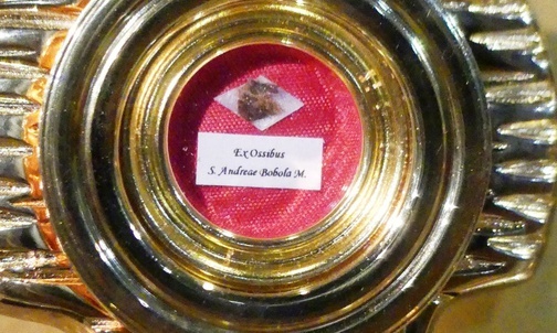 Relikwie św. Andrzeja Boboli obecne w bielskim kościele św. Pawła.
