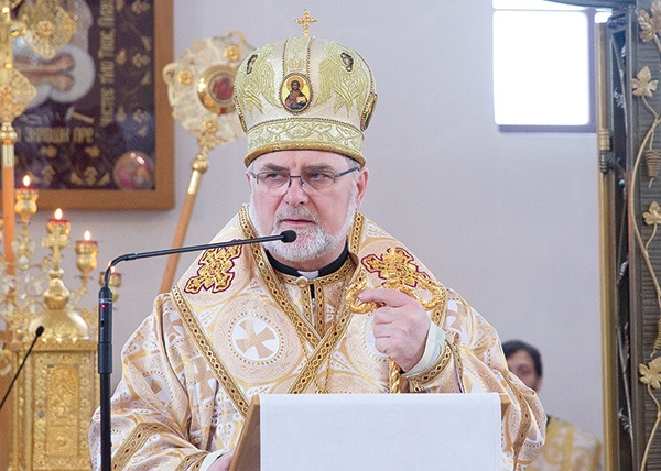 ▲	Eparcha przewodniczył liturgii w koszalińskiej cerkwi Zaśnięcia Przenajświętszej Bogurodzicy.
