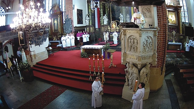 	Rocznicowa liturgia z udziałem kanoników Kapituły Katedralnej.