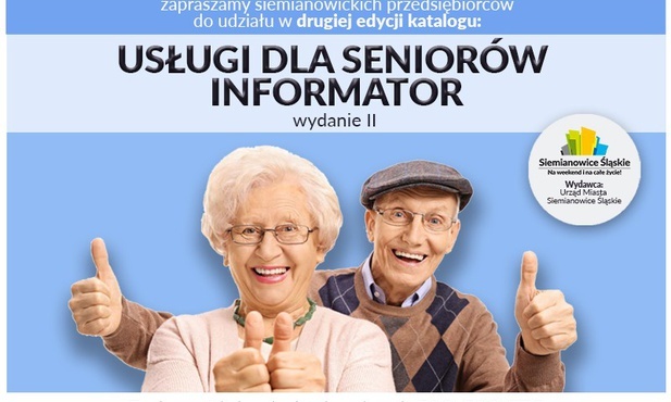 Siemianowice Śląskie. Miasto tworzy katalog "Usług dla Seniorów" w specjalnych cenach