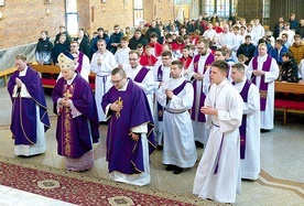 	Ministrancka Eucharystia pod przewodnictwem pasterza diecezji.