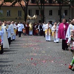 Boże Ciało w Łowiczu. Procesja.