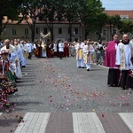 Boże Ciało w Łowiczu. Procesja.